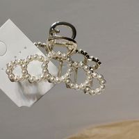 Metal Pearl Rhinestone Catch Clip sku image 2