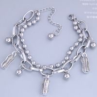 Korean Simple Stainless Steel Bead Peanut Bracelet main image 1