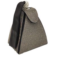 Fashion Women's Bag New Dinner Bag Pyramid Shape Women Bag Rhinestone Handbag sku image 3