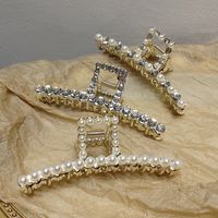 Pinza De Pelo De Diamantes De Imitación De Perlas De Metal main image 6