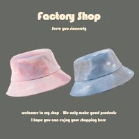 Korean Fashion Wild Tie-dye Fisherman Hat main image 4