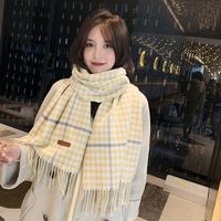 Korean Wild Student Long Section Warm Thick Fashion Scarf main image 5
