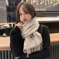 Korean Wild Student Long Section Warm Thick Fashion Scarf main image 4