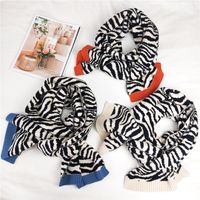 Double-sided Woolen Knitted Scarf main image 1