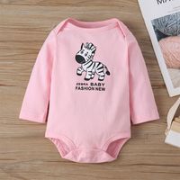 Fashion Pullover Three-piece Baby Animal Print Romper Suit main image 3