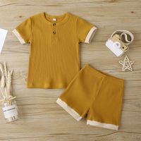 Two-piece Casual Round Neck Pullover Shorts Set main image 3