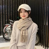 Korean Wild Student Long Section Warm Thick Fashion Scarf sku image 2