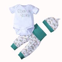 Letters Baby Romper One-piece Three-piece Suit sku image 1