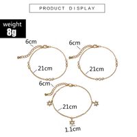 New Fashion Multi-layer Diamond-studded Five-pointed Star Anklet main image 3