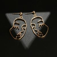 Boucles D&#39;oreilles En Alliage De Visage D&#39;ange main image 4