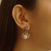 Fashion New Geometric Simple Shell Pearl Earrings main image 1