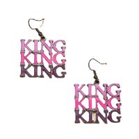 Fashion Letter King Earrings main image 6