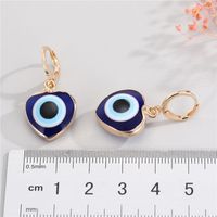 Fashion Heart Devil Eye Earrings Necklace main image 4