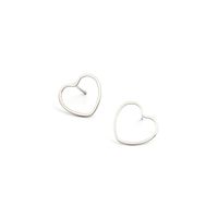 New Fashion Simple Geometric Heart-shaped Earrings main image 3