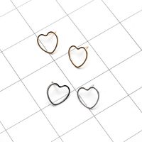New Fashion Simple Geometric Heart-shaped Earrings main image 4