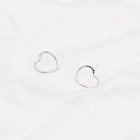 New Fashion Simple Geometric Heart-shaped Earrings main image 5
