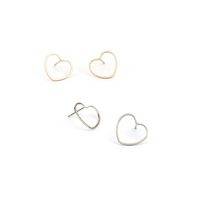 New Fashion Simple Geometric Heart-shaped Earrings main image 6