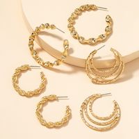 Fashion Metal Basic Earrings Set main image 4