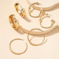 Fashion Metal Basic Earrings Set main image 1