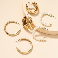 Fashion Metal Basic Earrings Set main image 4