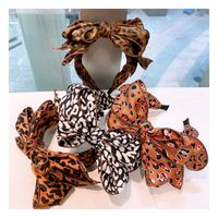 Korea Retro Silk Leopard Dot Pattern Multilayer Headband main image 1