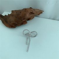 Korean Fashion Full Diamond Bow Ear Bone Clip main image 5