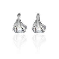Fashion New Geometric Simple Shell Pearl Earrings sku image 2