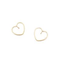 New Fashion Simple Geometric Heart-shaped Earrings sku image 1