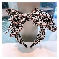 Korea Retro Silk Leopard Dot Pattern Multilayer Headband sku image 4