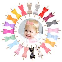 Children's Fashion Korean Glitter Bow Elastic Nylon Headband main image 2