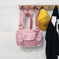 Fashion Simple Trendy Tooling Style Backpack main image 4