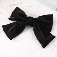New French Pearlescent Satin Bow Hairpin sku image 1