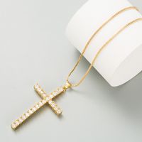 Fashion Brass Micro-inlaid Color Zircon Necklace main image 5