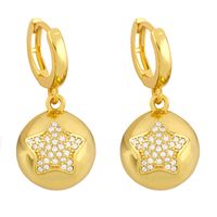 Creative Star Moon Butterfly Love Earrings main image 3