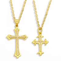 Hip Hop Stainless Steel Cross Necklace main image 1