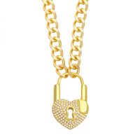 Collier Hip Hop Boucle Ot Diamant main image 4