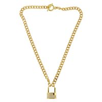 Collier Hip Hop Boucle Ot Diamant main image 5