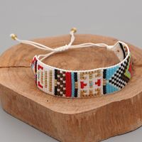Bohemian Ethnic Style Fashion Hand-woven Beaded Colorful Geometric Bracelet main image 1