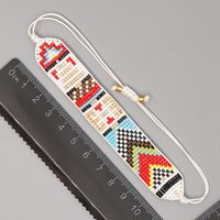 Bohemian Ethnic Style Fashion Hand-woven Beaded Colorful Geometric Bracelet main image 5