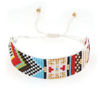 Bohemian Ethnic Style Fashion Hand-woven Beaded Colorful Geometric Bracelet main image 6