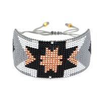 Bohemian Ethnic Miyuki Rice Beads Woven Pure Handmade Geometric Beaded Bracelet main image 1
