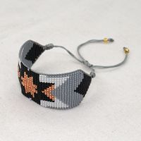 Bohemian Ethnic Miyuki Rice Beads Woven Pure Handmade Geometric Beaded Bracelet main image 5