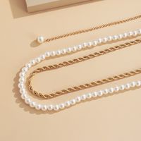 Einfache Retro Mehrschichtige Perlen Körperkette main image 5