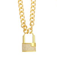 Collier Hip Hop Boucle Ot Diamant sku image 1