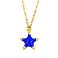 Collar Con Colgante De Estrella De Mar Simple sku image 2