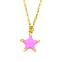 Simple Starfish Pendant Necklace sku image 6