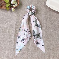 Fashion Simple  Long Ribbon Flowers Hair Scrunchies sku image 3