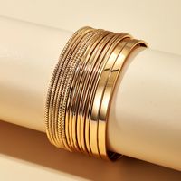 Mode Golden Glattes Armband Set sku image 31