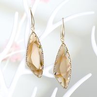 Fashion Geometric Long Water Drop Crystal Earrings sku image 2