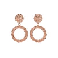 Simple Geometric Embossed Earrings sku image 2